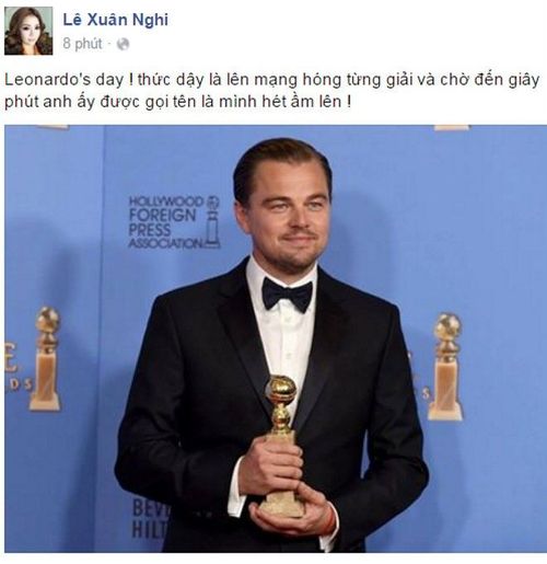 Á quân Giọng hát Việt mùa đầu tiên Lê Xuân Nghi cho hay thời điểm Leo được gọi tên cũng là lúc bản thân hét ầm lên.
