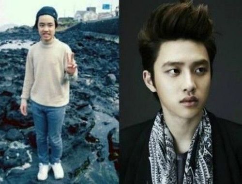 Anh chàng D.O với vẻ ngố tàu không đỡ nổi khi còn nhỏ.